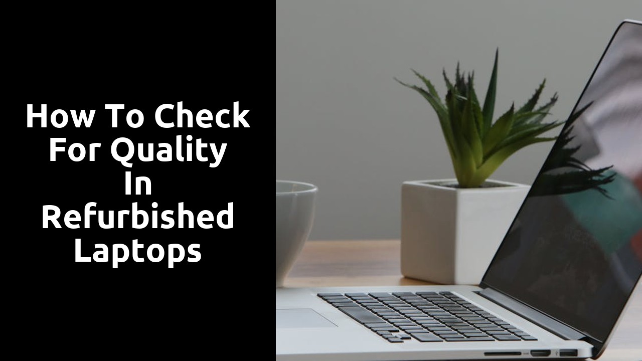 How to Check for Quality in Refurbished Laptops