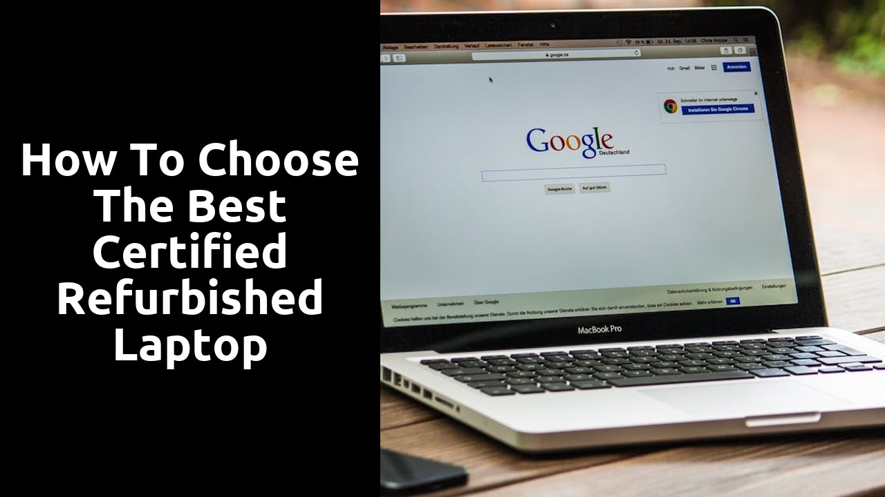 How to Choose the Best Certified Refurbished Laptop