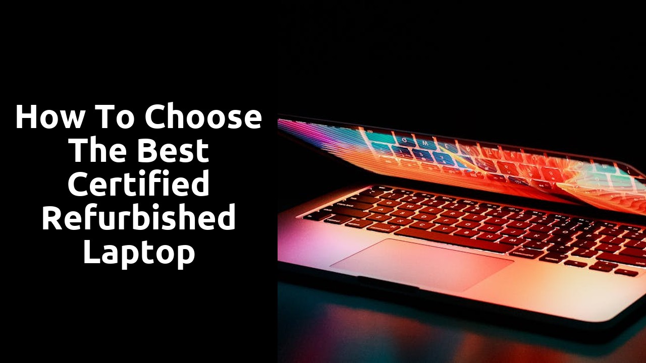 How to Choose the Best Certified Refurbished Laptop