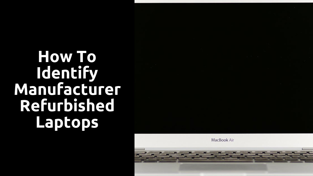 How to Identify Manufacturer Refurbished Laptops