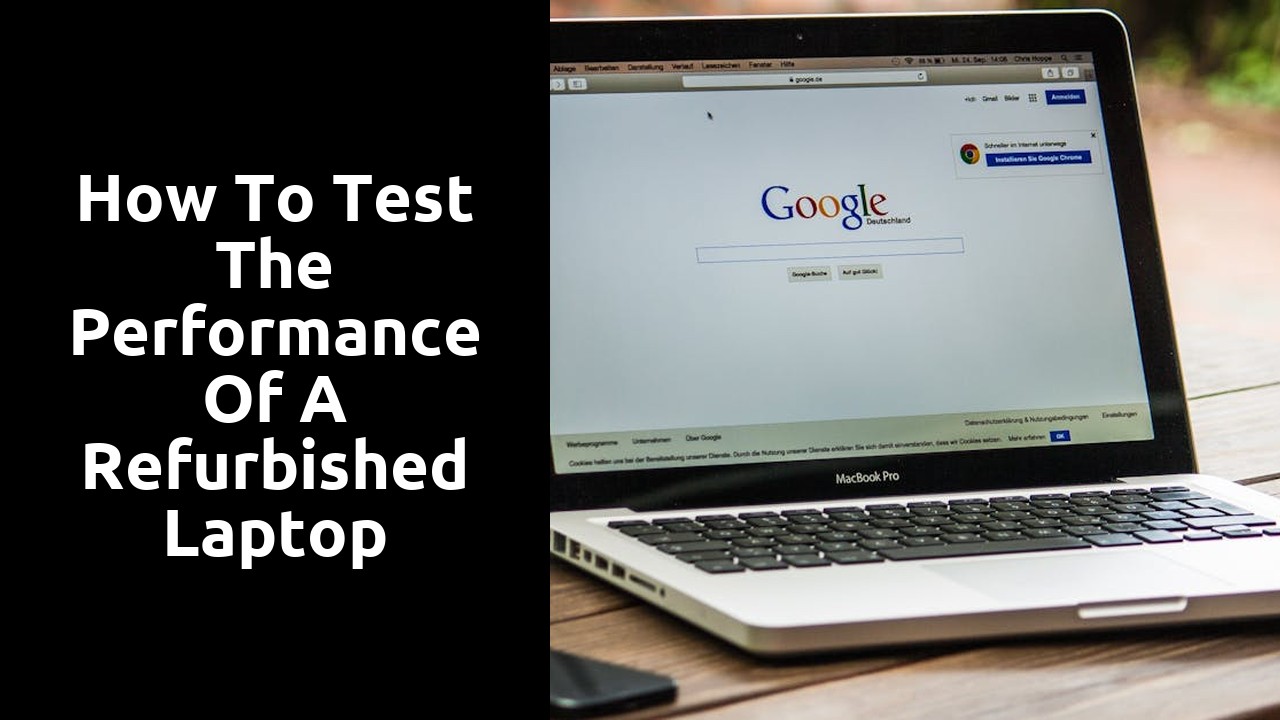 How to Test the Performance of a Refurbished Laptop