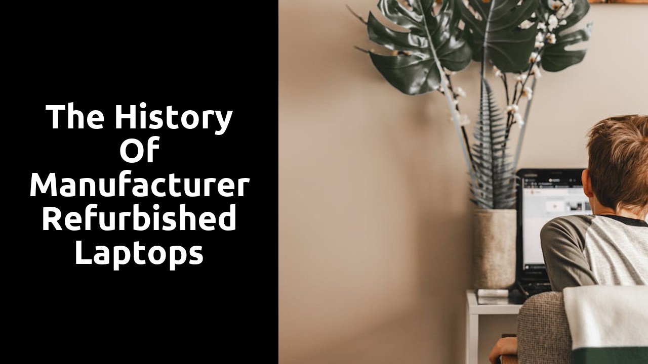 The History of Manufacturer Refurbished Laptops